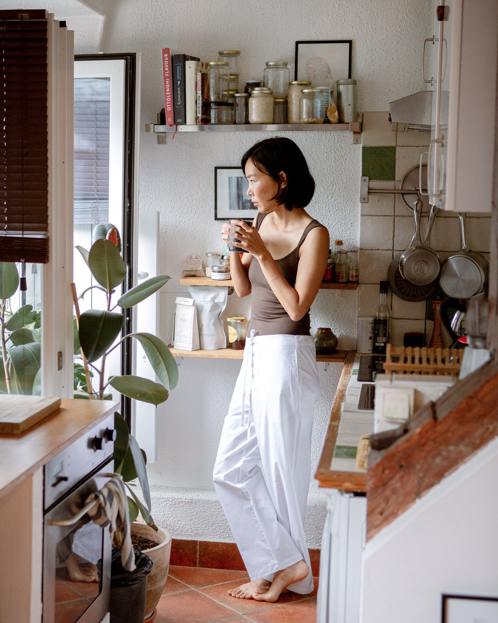 Scoop Neck Tank Top Espresso