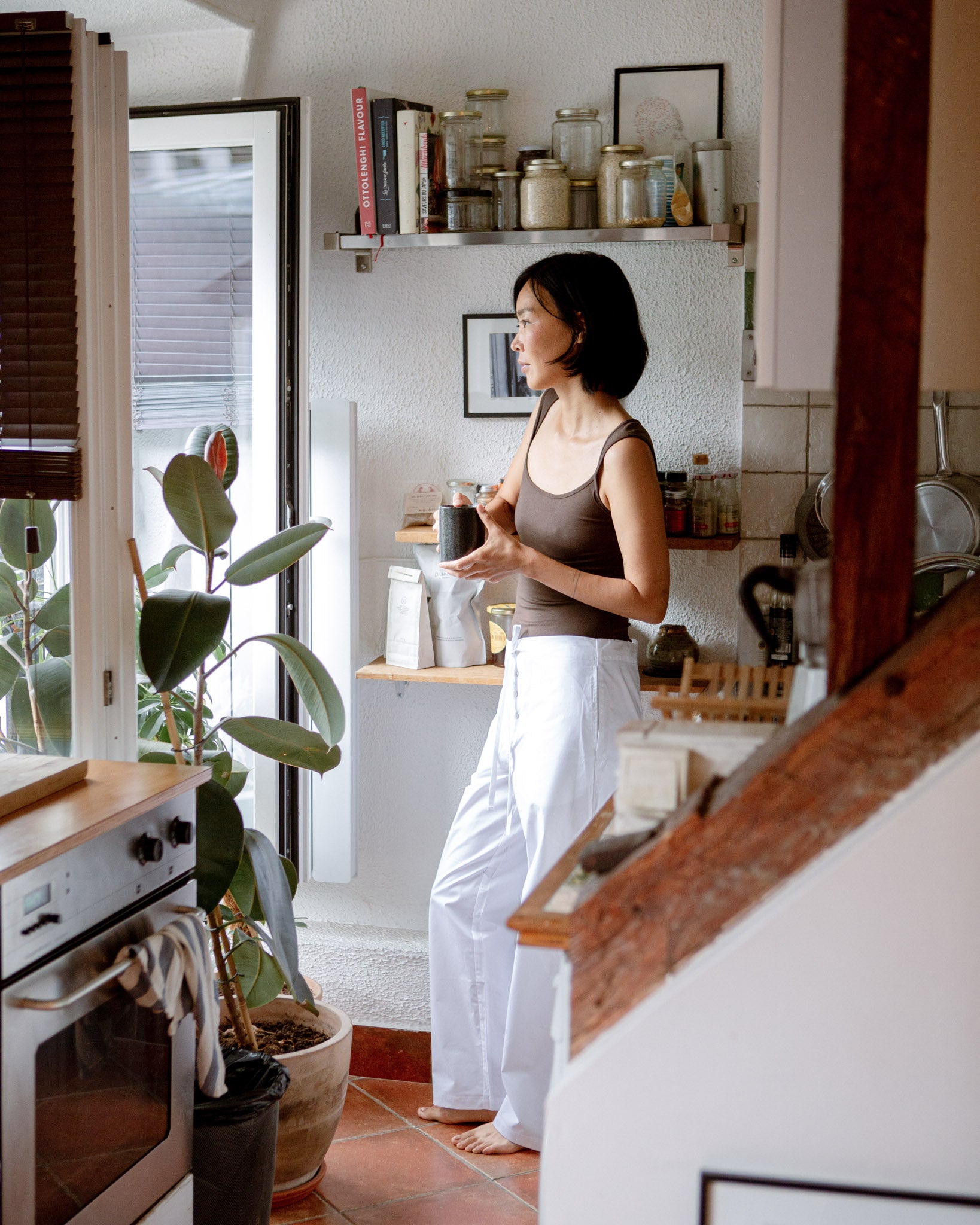 Scoop Neck Tank Top Espresso