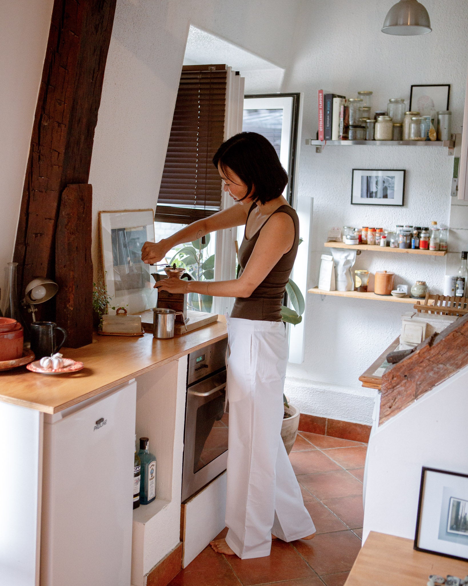 Scoop Neck Tank Top Espresso