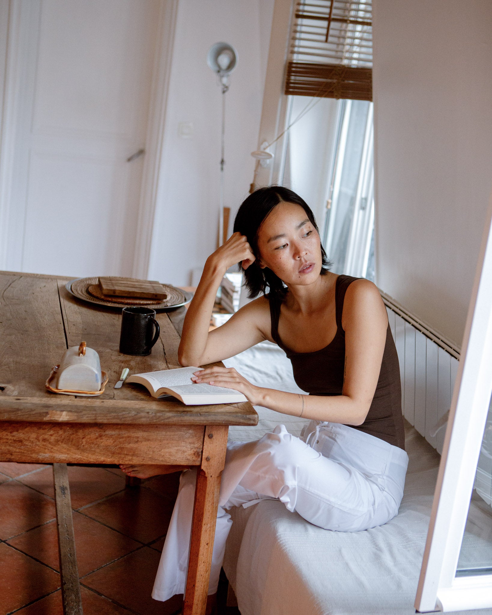 Scoop Neck Tank Top Espresso