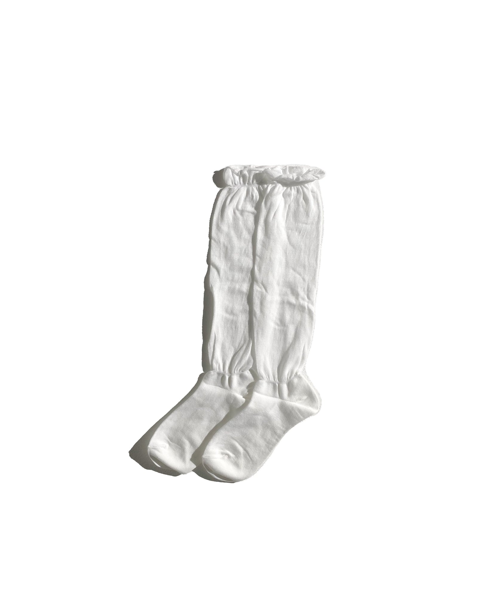 Cotton Sheer Knee Socks White