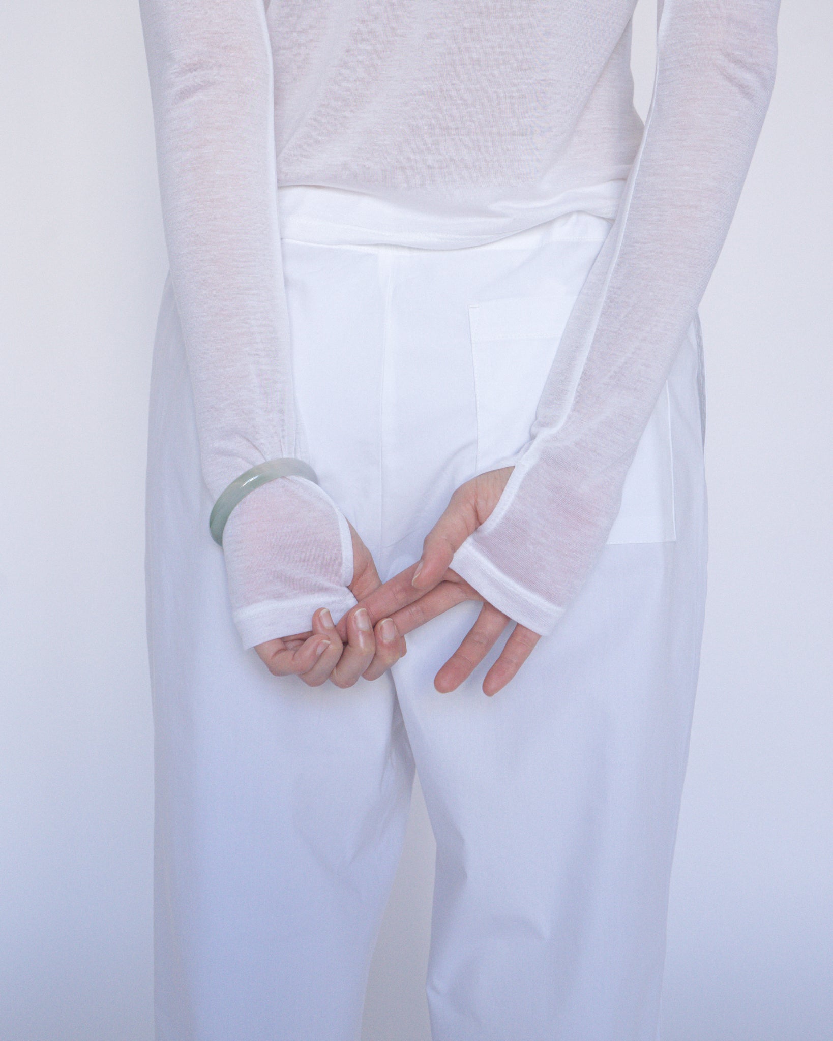 Straight Lounge Pants White