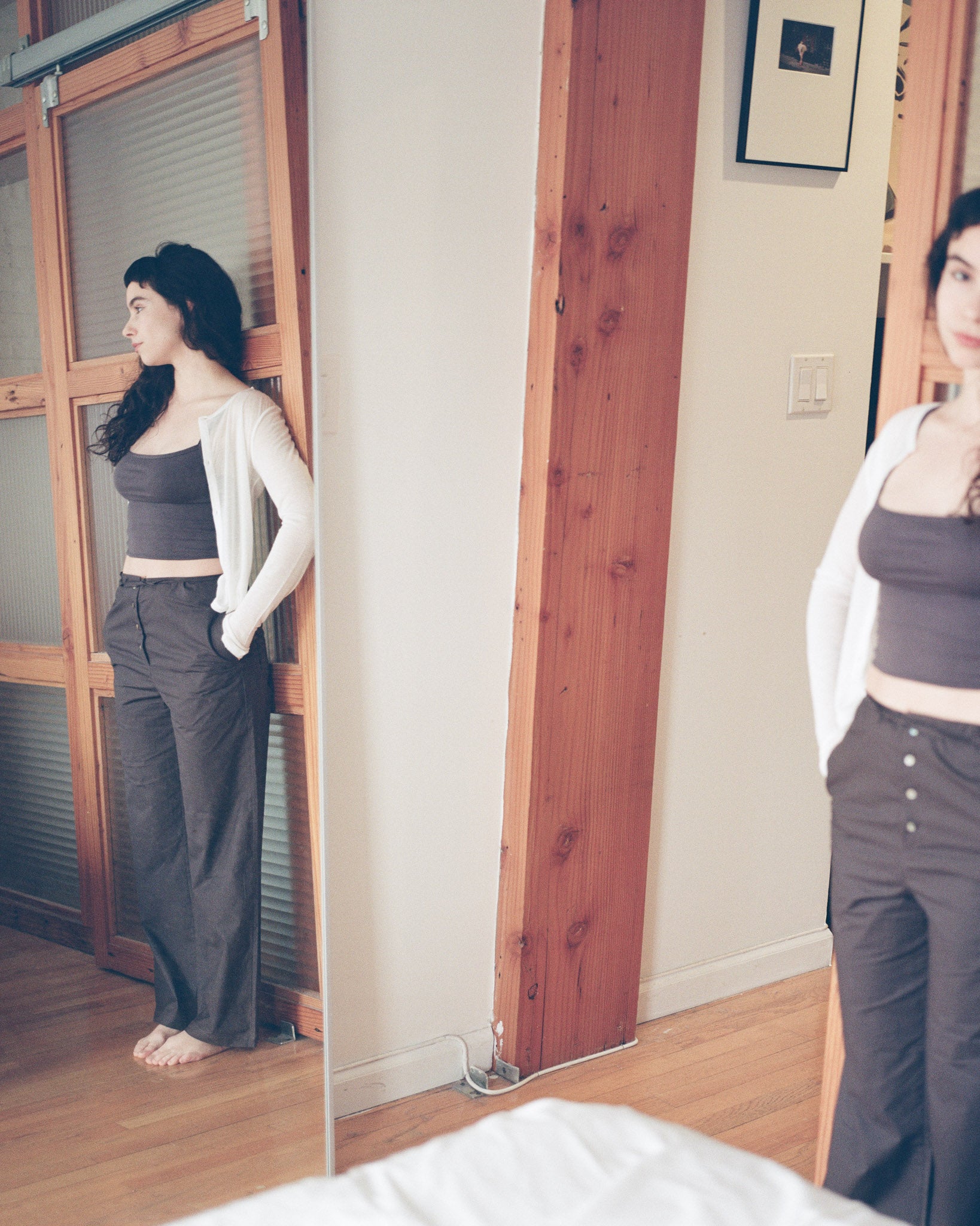 Straight Lounge Pants Charcoal Grey
