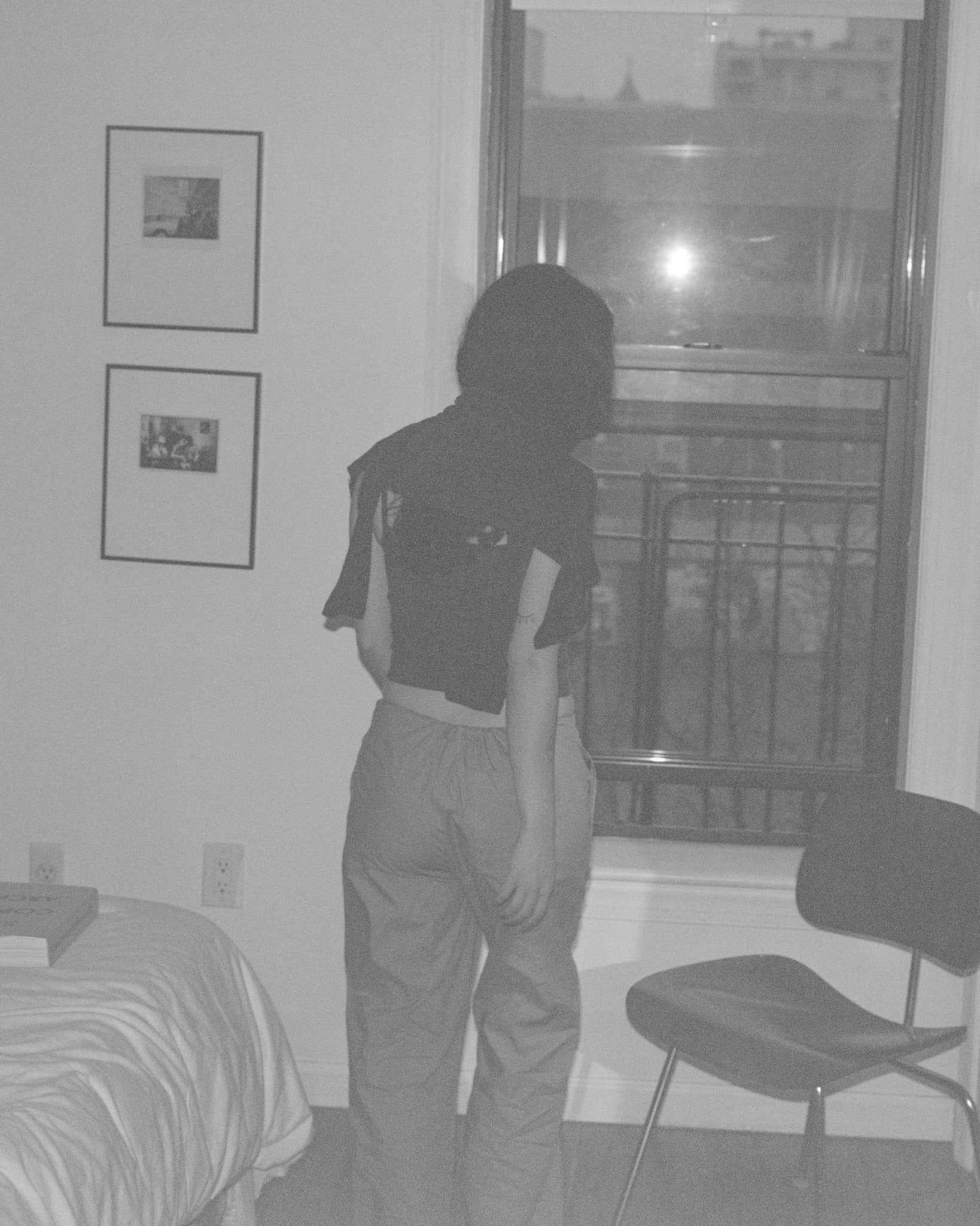 Straight Lounge Pants Silver Grey